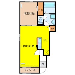 ヒカルサ岐阜岩田東の物件間取画像